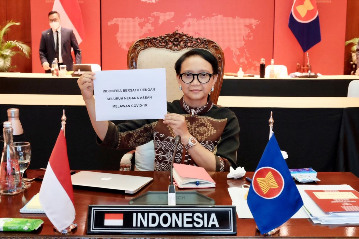 Indonesia ủng hộ và thúc đẩy hai Hội nghị đặc biệt của ASEAN ứng phó COVID-19 (12/4/2020)